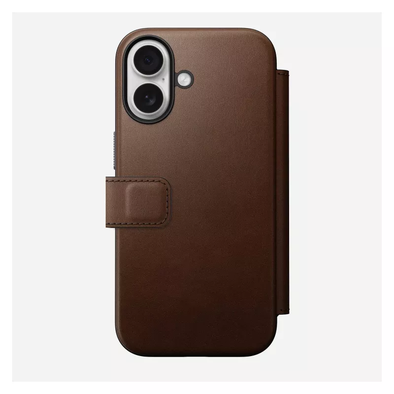 Folio telefonikott Nomad NM014209858 Apple iPhone 17 jaoks, 16 cm (6,3 tolli), pruun, 4 kaarditaskut