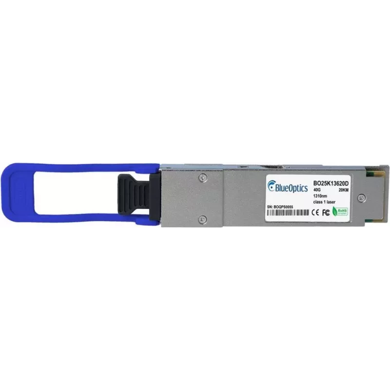Netgear QSFP-40G-LR4-20-NG kompatibler BlueOptics QSFP Transceiver für Singlemode 40 Gigabit Highspeed Datenübertragungen in Glasfaser Netzwerken. Unt