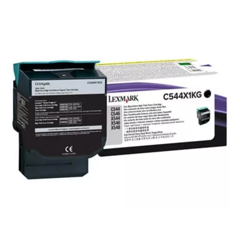 Lexmark C544X1KG – tint must – C544dn, C544dtn, C544dw, C544n, X544dn, X544dn RCS, X544dtn, X544dw, X544n jaoks