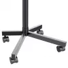TV-käru MACLEAN MC-949 32–55-tollistele teleritele, VESA 75×75–400×400 mm, max koormus 25 kg, kõrgus 147–155 cm, hoiuriiul, must
