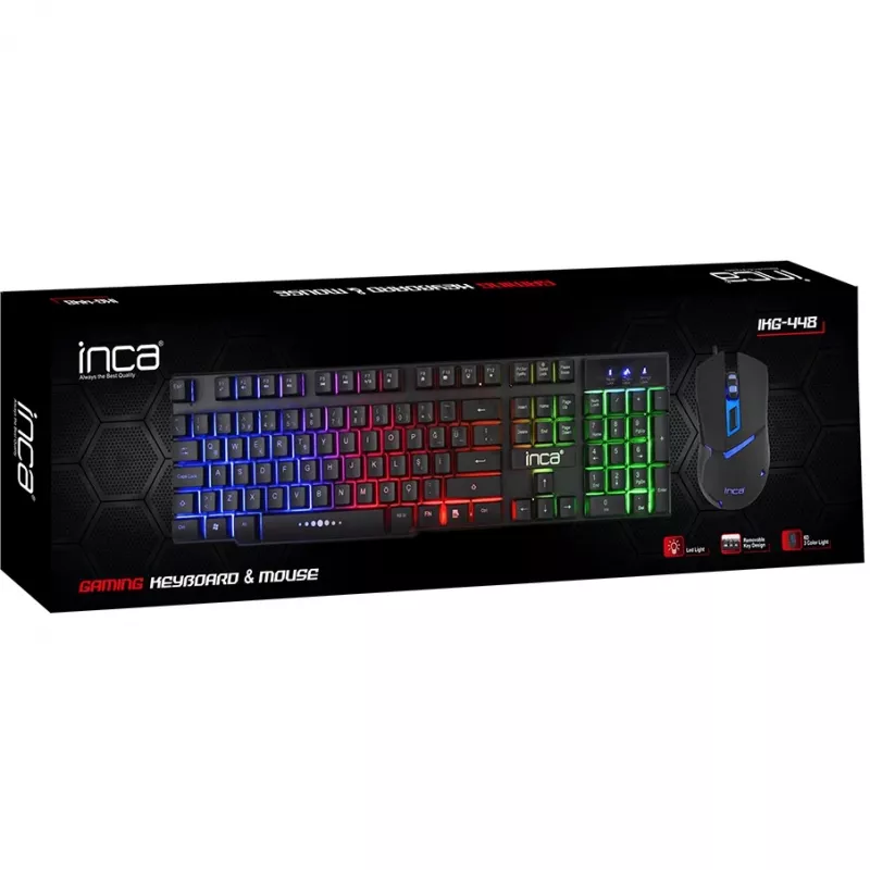 Cian Technology GmbH Cian INCA RAINBOW EFFECT MECHANICAL FEEL GAMING klaviatuur & hiir SET