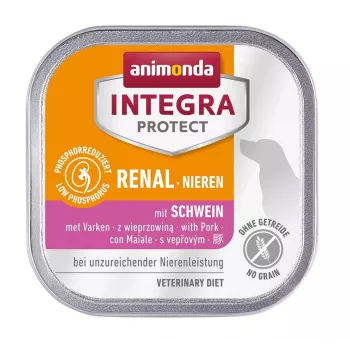 Märg koeratoit animonda Integra Protect Nieren sealihaga, täiskasvanud, 150 g alus, 73% niiskus, 16% rasv