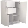 Kummutipealne e-pood 2D2S BIEL — 2 sahtlit, valge, 700×400×970 mm, puitlaastplaat