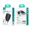 USB ja USB-C 30W GaN kiirlaadija usams CC229 valge — LED-indikaator, kompaktne disain