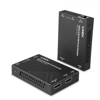 Lindy HDMI ja IR üle IP pikendaja, 1920 x 1080 pikslit, AV-saatja ja -vastuvõtja, 150 m, juhtmega, must, HDCP