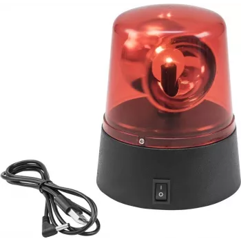 LED mini politseituli EUROLITE 50603662 punane — USB-laetav, akutoitega kompaktne hoiatuslamp