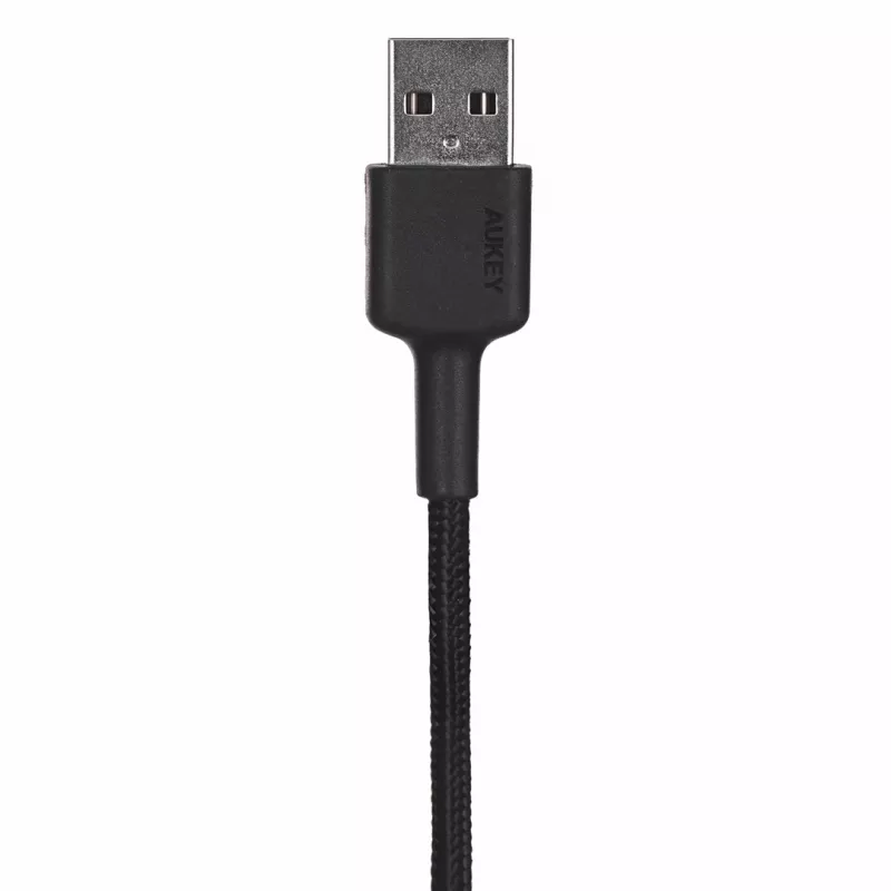 USB-A–USB-C kaabel AUKEY CB-CD30 0,9 m – must, punutud, USB PD 3.0, 0,48 Gbit/s