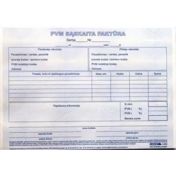 Käibemaksuarve 1+1 SC, A5, 2 × 50 l.