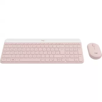 Logitech Slim Wireless Combo MK470 - klaviatuuri- ja hiirekomplekt - juhtmevaba - 2,4 GHz - QWERTY - roosa (920-011314)