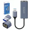 Võrguliidese adapter SAVIO AK-83 USB Type-A-pistik RJ-45, 5 Gbit/s, must