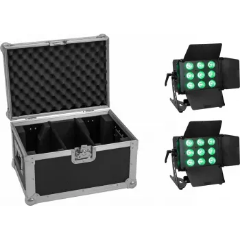 LED-valgusseade EUROLITE CLS-9 QCL RGB/WW 9x7W — 9 valgustit, QCL RGB/WW LEDid, igaüks 7W