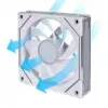 Arvutikorpuse ventilaator Lian Li Uni Fan 12RSLIN3W 120 mm valge, 12 V, 0,2–2100 RPM, 2,66 mmH2O, FDB