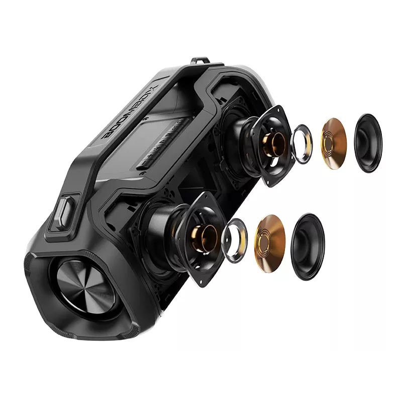 Stereo portable speaker TRACER BigBoy TWS Bluetooth 40W RMS, Bluetooth 5.3, 12h battery, Must