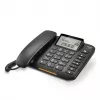 Analoogtelefon Gigaset DL380 helistaja ID-ga, juhtmega telefonitoru, must