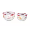 Kausikomplekt OURSSON BS4781RC/DC ümmargune keraamiline 3L valge 2 tk