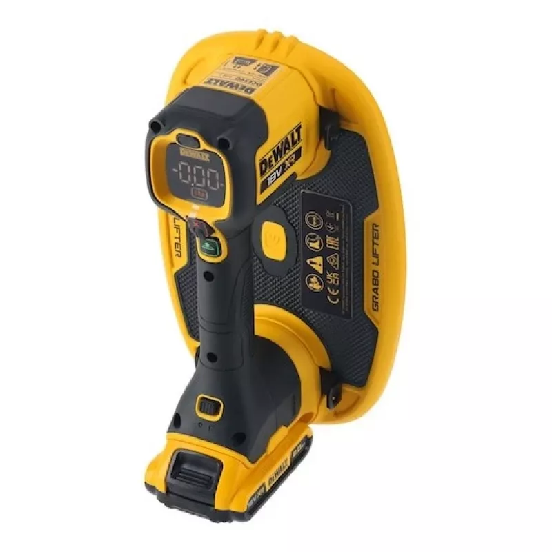 Vaakumtõstuk DeWalt GRABO DCE590N 18V juhtmevaba kaasaskantav imitööriist, 1 imikapp, max koormus 120 kg