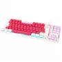 Mehaaniline mänguriklaviatuur GAMIAC TKL90G Kailh Red lülititega, tenkeyless, valge/punane