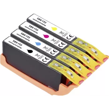 Renkforce tindikomplekt asendab Canoni CLI-581 BKCMY (2103C004) ühilduv must, tsüaan, magenta, kollane RF-I-C-CLI581BKCMY4PK RF-5718880 (RF-5718880)