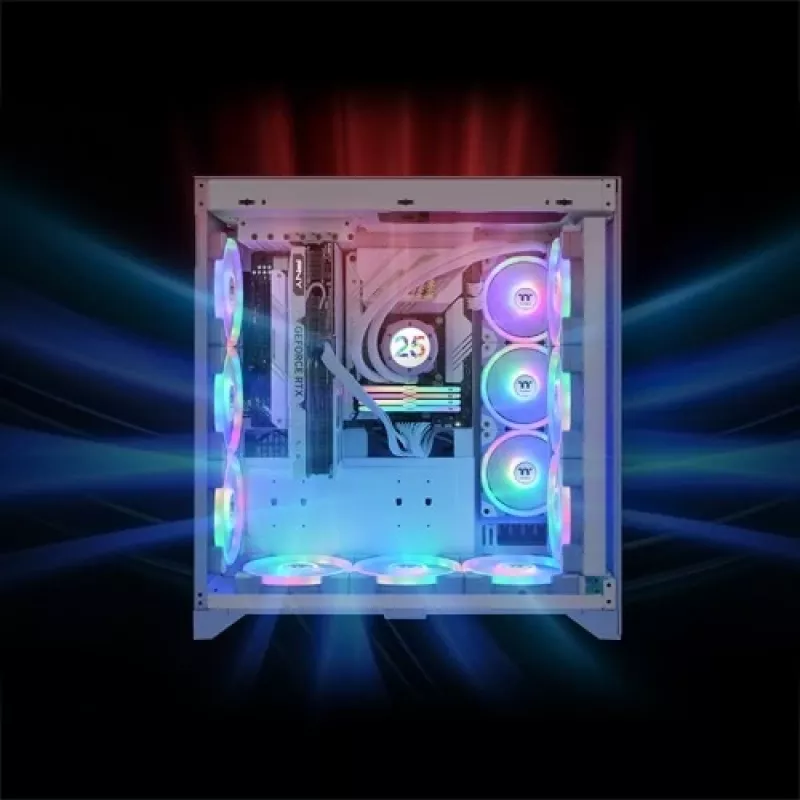 Thermaltake SWAFAN EX14 ARGB 140mm 3-Pack korpuse ventilaator - hortensiasinine