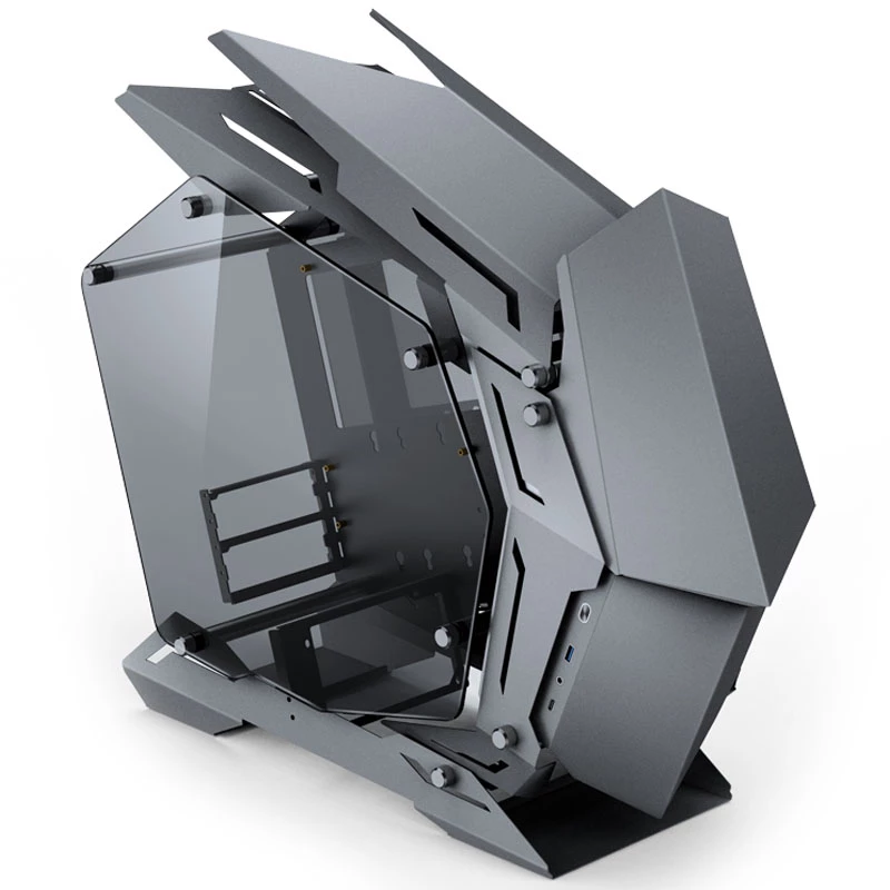 Jonsbo MOD3 Mini Micro-ATX torniga vitriin karastatud klaas - hall - tower