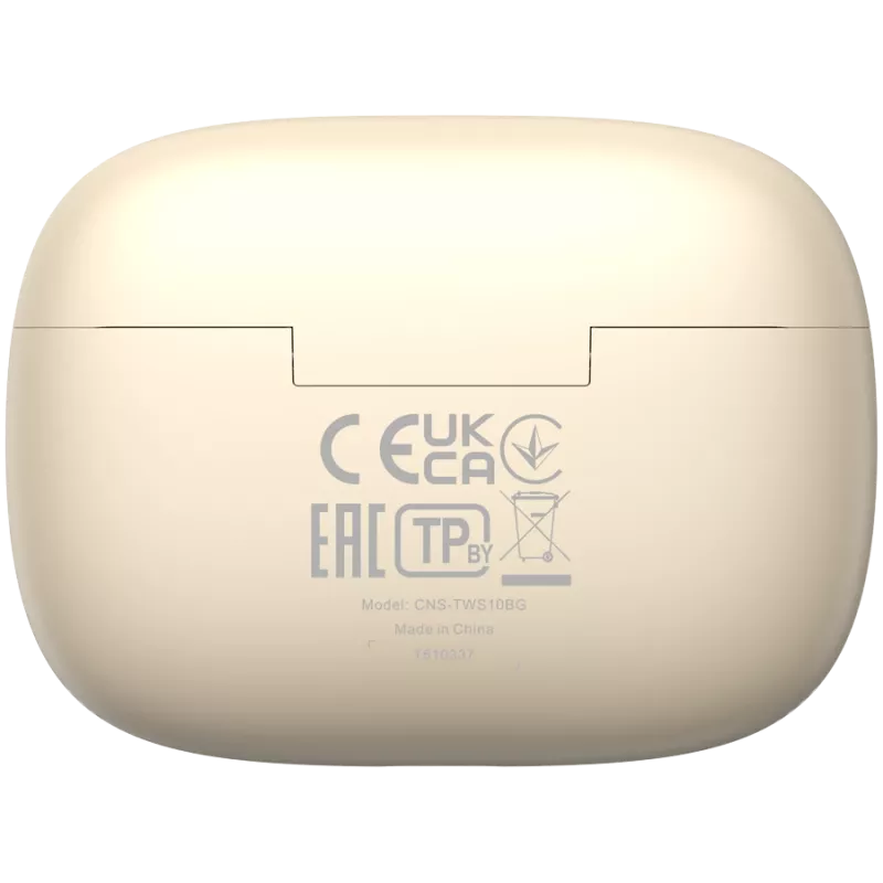 Canyon CNS-TWS10BG Kõrvaklapid ja peakomplekt True Wireless Stereo (TWS) kõrvasisesed kõrvaklapid kõnede/muusika/sport/igapäevane kasutamine USB Type-C Bluetooth Beež (CNS-TWS10BG)