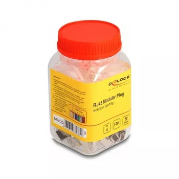 DeLOCK RJ45 modulaarpistik Cat.6 50 tk paindekaitsega