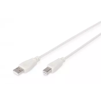 Assmann USB-ühenduskaabel. tüüp A - B M/M. 1,8m. USB 2.0 ühilduv. UL. beež (AK-300102-018-E)