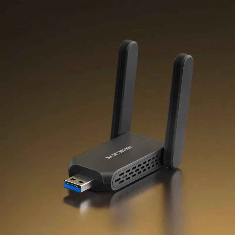 Wi‑Fi USB adapter MERCUSYS MA72XH AX1800 suure võimendusega antennidega, USB-A plug-and-play