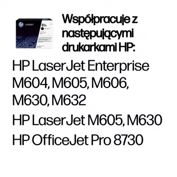 HP 81A must originaal LaserJet toonerikassett, 10500 lehekülge, must, 1 tk