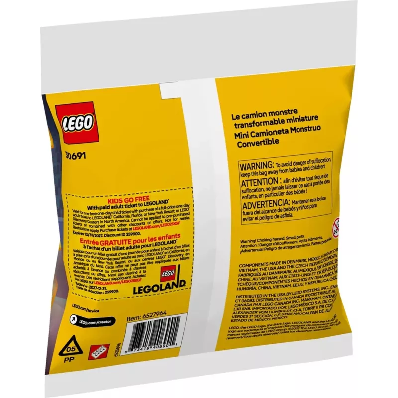 LEGO CREATOR 3 IN 1 30691 Mini kabriolett-monsterveok