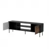 TV kapp cama meble EF CORTINA 180×40×60 cm, pealmine must, raam pähkel