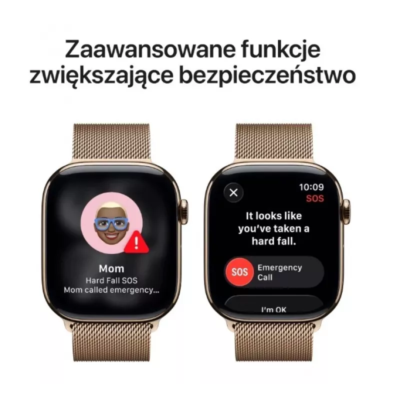 Apple Watch GPS + Cellular 46mm kuldne titaankorpus kuldne Milano aas S/M