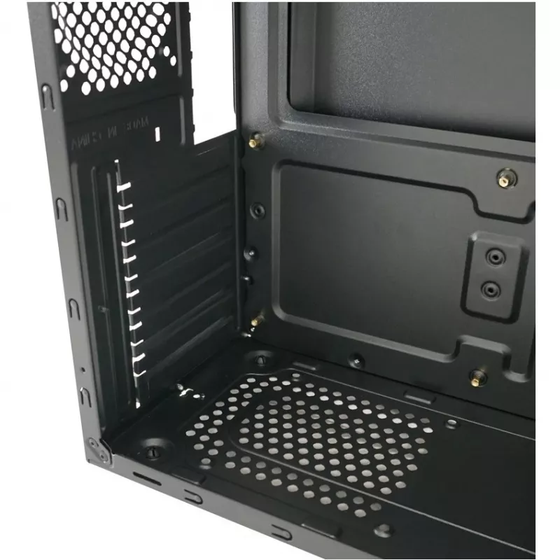 LC Power Classic 7040B - MDT - ATX - ilma toiteplokita - Must, harjatud alumiinium / Must - USB/Audio