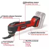 Mitmeotstarbeline tööriist EINHELL TP-MG 18 Li BL Solo — 18V Li‑Ion, lihvimine, lihvimine, saagimine, 1,08 kg, must/punane