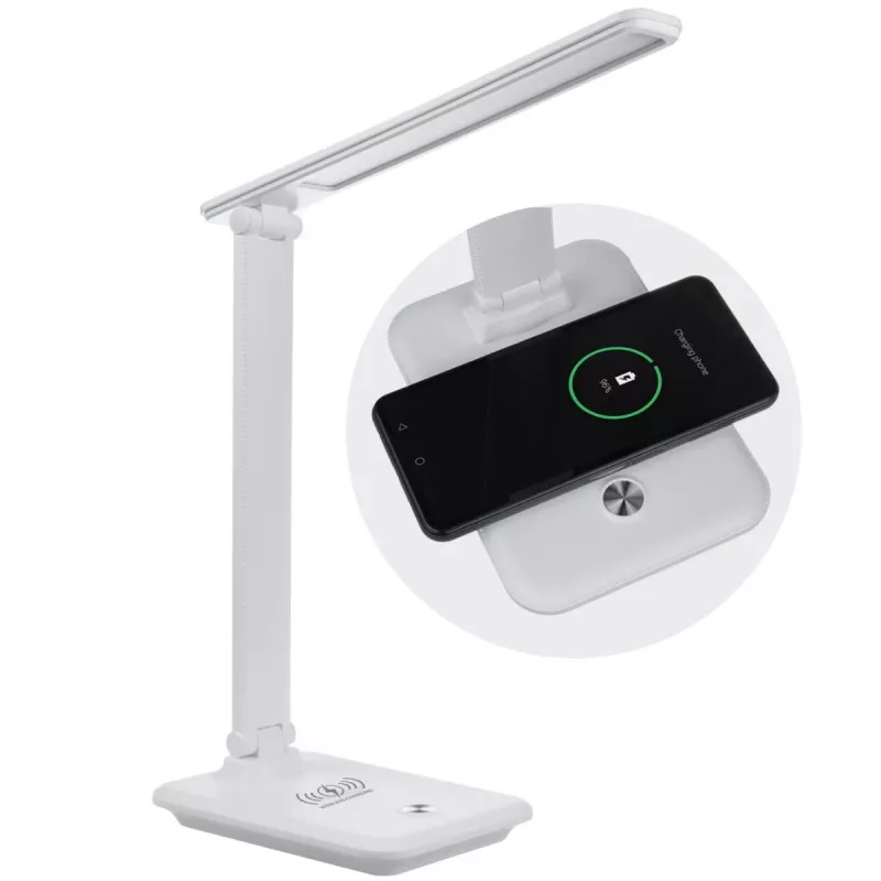 MACLEAN MCE616W 9W LED laualamp sisseehitatud Qi juhtmevaba laadijaga