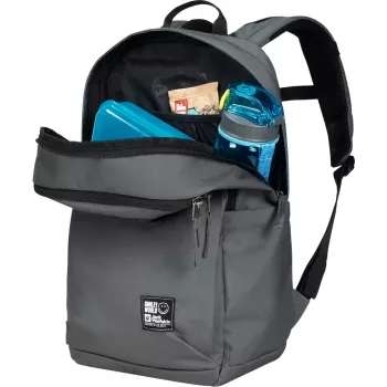 Jack Wolfskin Smileyworld seljakott - roheline/hall, 22 L
