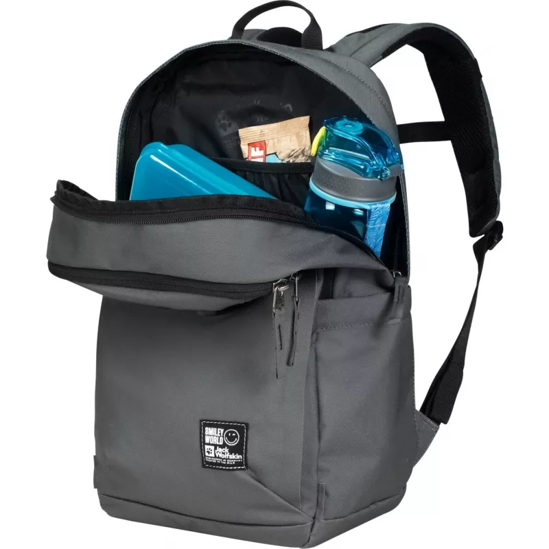 Jack Wolfskin Smileyworld seljakott - roheline/hall, 22 L