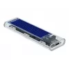 SSD-korpus DeLOCK 42620 Väline korpus M.2 NVME PCIe SSD-le USB USB-C emasliidesega läbipaistev