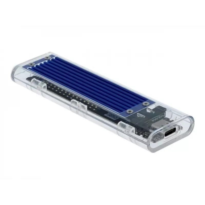 SSD-korpus DeLOCK 42620 Väline korpus M.2 NVME PCIe SSD-le USB USB-C emasliidesega läbipaistev