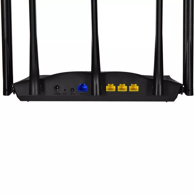 Tenda TX12 PRO juhtmevaba ruuter Fast Ethernet Kaheriba (2,4 GHz / 5 GHz) Must