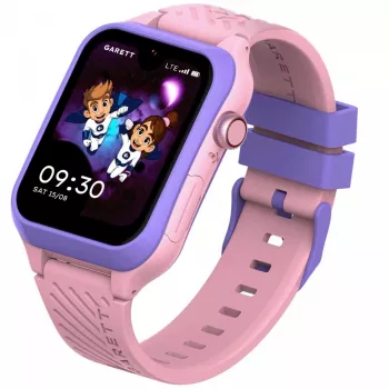 Nutikell Garett Kids Essa 2 4G Roosa — laste GPS-kell 4G-ga, helistamine, SOS