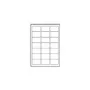 Avery - aadressisildid - läbipaistev - 63,5 x 38,1 mm - 525 silt(i) (25 lehte x 21) (J8560-25)