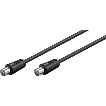 Wentronic Goobay antenniühenduskaabel, must, 5 m - IEC/Coax pistik IEC/Coax pistik (68150)