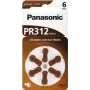 Kuuldeaparaatide patareid Panasonic PR 312 tsink-õhk 170 mAh — 6 tk pakend