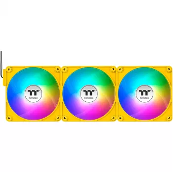 Thermaltake CT120 EX ARGB 120mm kollane 3 tk pakendis korpuse ventilaatorid