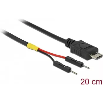 USB-kaabel DeLOCK 85407 Mini-USB B 0,2 m Must