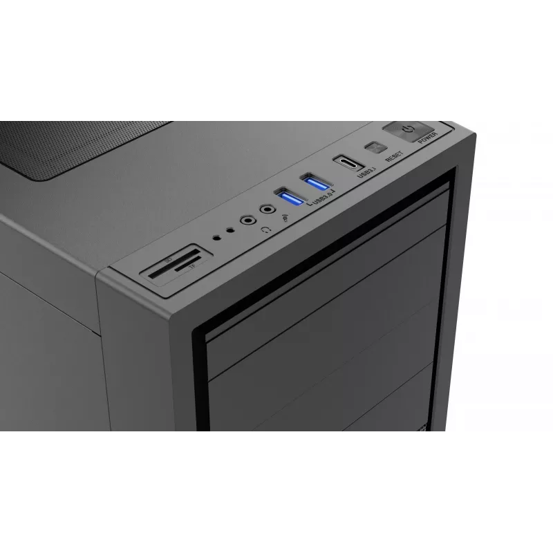 Gembird Fornax K500 ATX arvutikorpus, Midi Tower, must
