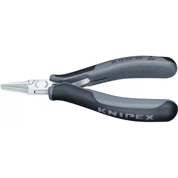 Knipex elektroonikatangid kogupikkus 115 mm ESD lamedad laiad lõuad peegelpoleeritud kuju 1