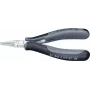 Knipex elektroonikatangid kogupikkus 115 mm ESD lamedad laiad lõuad peegelpoleeritud kuju 1