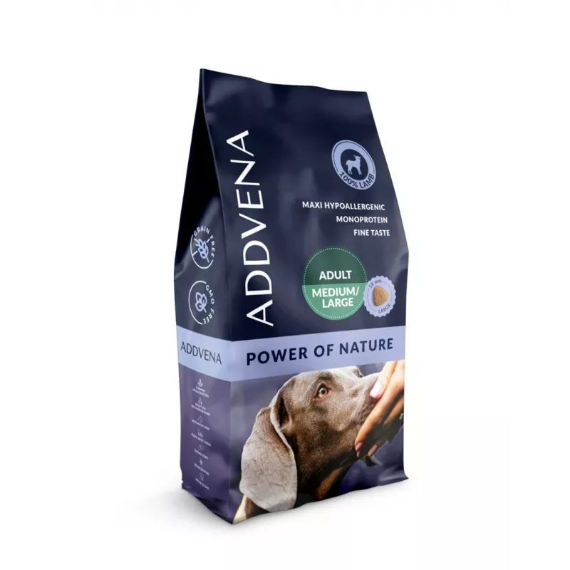 ADDVENA Power of Nature Adult Medium/Large Lamb - kuiv koeratoit - 10kg